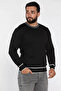 Crew Neck Striped Men's Knitwear Sweater - 2