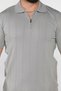 Men's Crew Neck Half Zip Knitwear T-Shirt - 4