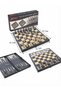 3-in-1 Game Set 31X31 cm - Chess, Backgammon and Checkers Set (Foldable Plastic / Wood Look Intelligence Game) - 5