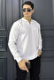 Men's Polo Neck Self-Stripe Patterned Knitwear Sweater - 2