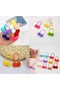 10 Colorful Pompom Hair Clips - 2