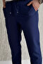 Men's Double-Legged Fabric Trousers with Waist Tie - 4