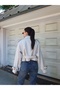 Double-Breasted Collar Crop Trench - 5