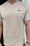 Men's Crew Neck Printed T-Shirt with Stripe Detail - 4