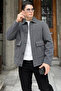 Buttoned Pocket Detailed Men's Cashmere Coat - 4
