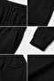Men's Emblem Detailed Sweatpants with Elastic Waist and Cuffs - 4