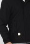 Men's Seasonal Coat with Zipper and Snap Fasteners and Hood - 4