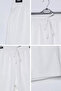 Men's Shorts with Elastic Waist and Self-Stripe Pattern - 4
