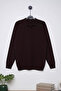 Men's Self-Patterned Polo Collar Knit Sweater - 3