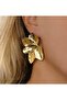 Large Leaf Shaped Women's Earrings - 3
