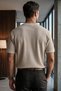 Men's Crew Neck T-Shirt with Stripe Detail - 2