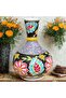 Handmade Turkish Ceramic Vase - 20 cm Decorative Art Piece - 2