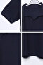 Men's Polo Neck T-Shirt with Self-Line Pattern - 3