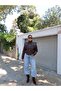 Padded Design Leather Jacket - 2