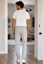 Men's Jogger Pants with Elastic Waist and Ties - 4