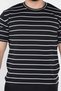 Men's Crew Neck Striped Knitwear T-Shirt - 4