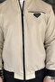 Men's Lined Faux Leather Seasonal Coat - 4
