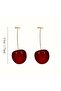 Cherry Patterned Dangle Earrings - 5
