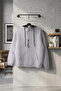 Three-Threaded Hooded and Zippered Sweatshirt - 3