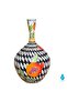30 cm Handcrafted Decorative Vase with Pomegranate Design