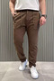 Men's Jogger Pants with Tie-Waist and Straight Legs