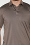 Polo Collar Half Buttoned Pocketed Men's T-Shirt - 4
