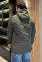 Plush Coat with Velcro Fastening on the Wrist and Hood - 3