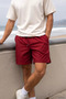 Men's Elastic Waist Pocketed Swim Shorts - 2