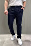 Men's Jogger Pants with Tie-Waist and Straight Legs