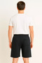 Embroidered Men's Shorts with Waist Ties - 2