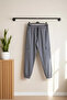 Men's Sweatpants with Elastic Waist and Cuffs and Cargo Pockets - 3
