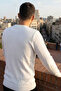 Men's Crew Neck Striped Knit Sweater - 2