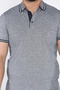 Half Button Polo Collar Men's T-Shirt - 4