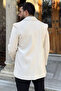 Men's Inner Lined Double Pocket Cashmere Coat - 5