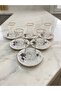 Nostalji Kelebek 12 Piece Tea Set for 6 People - Blue - 4