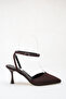 Women's 7 cm Heeled Pointed Toe Ankle Strap Evening Dress Shoes - 4