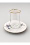 Nostalji Kelebek 12 Piece Tea Set for 6 People - Blue - 3