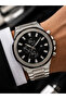 Men's Wristwatch Silver Color with Calendar Casual and Classic Style Gift Boxed
