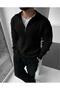Men's 3-Piece Half-Zip Ribbed Knit Sweater Set - 2