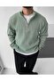 3-Pack Men's Half-Zipper Stand Collar Ribbed Knit Sweater - 4