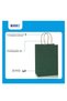MARKQ [24 Bags] Kraft Paper bags with handles, 22 x 16 x 8 cm Dark Green Gift bags for Birthday Party Favors, Weddings, Restaurant takeouts, Christmas - 3