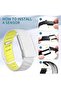 Silicone Wristband Compatible with WHOOP 5.0/MG, Waterproof Sweatproof Adjustable Metal Frame - 3