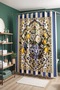 Bathroom Curtain, White Roses Patterned Shower Curtain in a Vase, Bathtub Curtain 175X200Cm - 4
