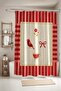 Bathroom Curtain, Minimalist Theme Patterned Shower Curtain, Bathtub Curtain 175X200Cm