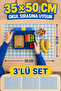 Stain-Proof and Liquid-Proof Lunch Mat 35×50 cm – Set of 3 for Primary School and Kindergarten - 8