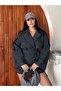 New Season Premium Quality Belted Double-Breasted Collar Midi Oversize Cashmere Coat - 2