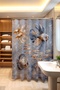 Bathroom Curtain, Aquarium Fish Patterned Shower Curtain, Bathtub Curtain 175X200Cm - 3