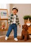 Lumberjack Shirt and Jeans Casual 4-Piece Boy'S/Baby's Set