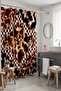 Bathroom Curtain,African Spotted Cats Pattern Shower Curtain,Bathtub Curtain 175X200Cm - 5