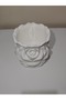 Velvet Rose 11cm Bioplastic Rose Design Makeup Organizer - White - 4